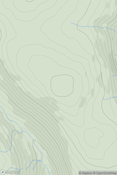 Thumbnail image for Dumbreck [Central Scotland from Dumbarton to Montrose] showing contour plot for surrounding peak